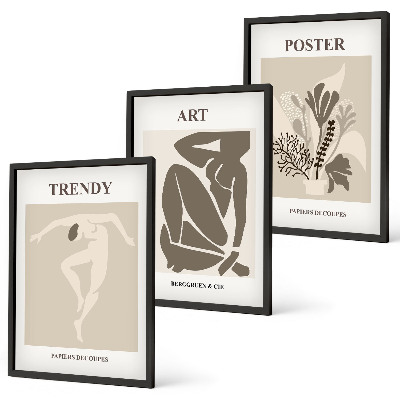Composição de quadros moderna Figuras de plantas de Matisse