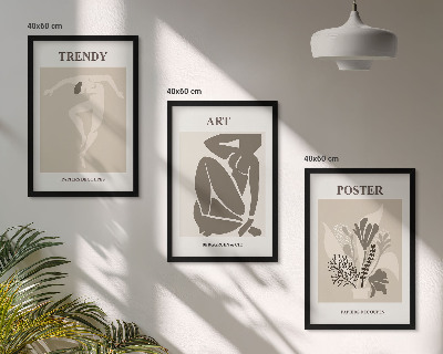 Composição de quadros moderna Figuras de plantas de Matisse