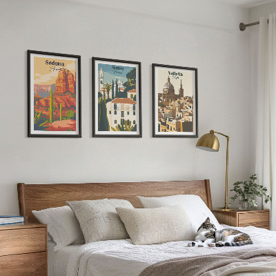 Composição de quadros moderna Vistas Sedona Sintra Valletta retrô