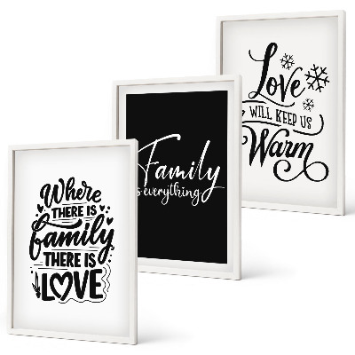 Composição de quadros moderna Família, amor, aconchego, lar