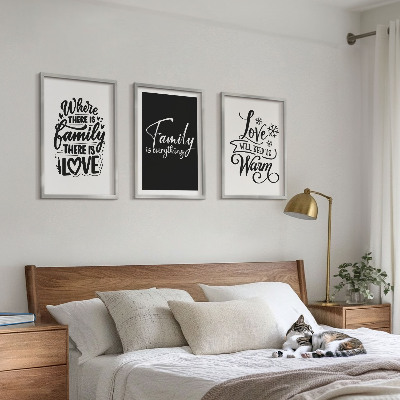 Composição de quadros moderna Família, amor, aconchego, lar