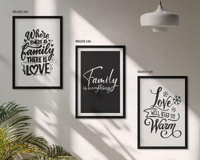 Composição de quadros moderna Família, amor, aconchego, lar