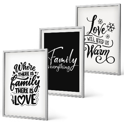 Composição de quadros moderna Família, amor, aconchego, lar