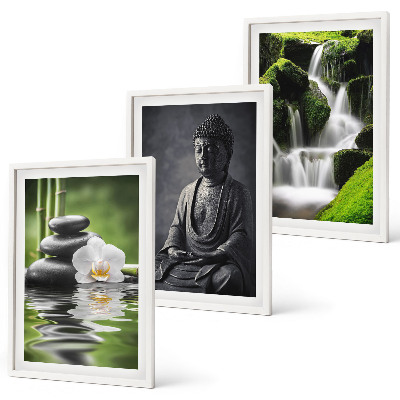 Composição de quadros moderna Pinturas relaxantes de água no estilo Zen
