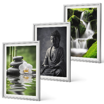 Composição de quadros moderna Pinturas relaxantes de água no estilo Zen