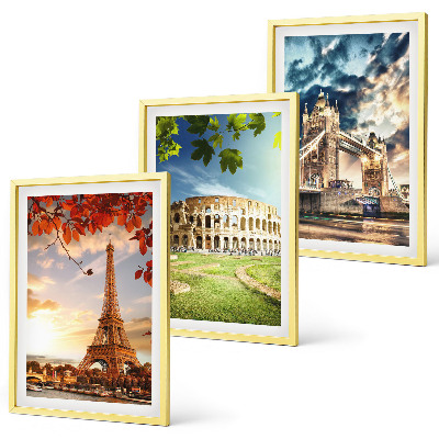 Conjunto de quadros para sala de estar Monumentos da Europa