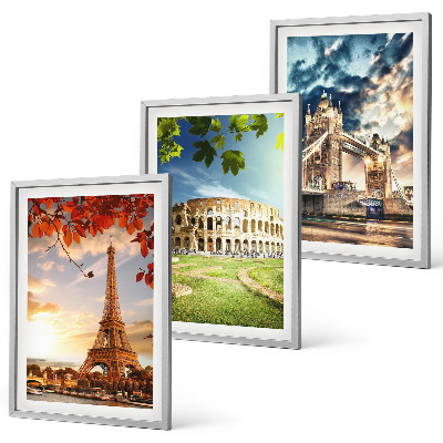 Conjunto de quadros para sala de estar Monumentos da Europa