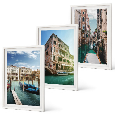 Composição de quadros moderna Arquitetura dos canais de Veneza