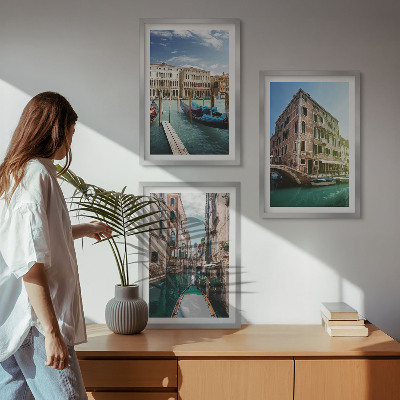 Composição de quadros moderna Arquitetura dos canais de Veneza