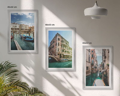 Composição de quadros moderna Arquitetura dos canais de Veneza
