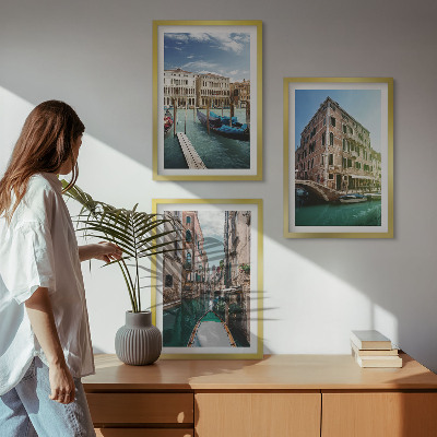 Composição de quadros moderna Arquitetura dos canais de Veneza