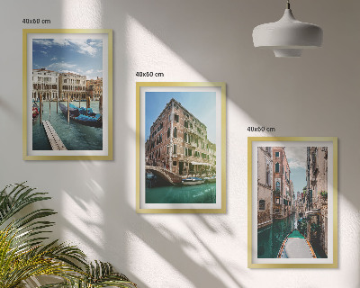 Composição de quadros moderna Arquitetura dos canais de Veneza