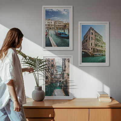 Composição de quadros moderna Arquitetura dos canais de Veneza
