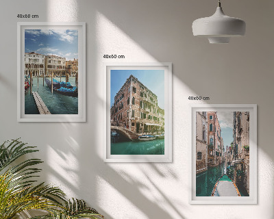 Composição de quadros moderna Arquitetura dos canais de Veneza