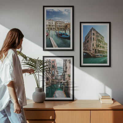 Composição de quadros moderna Arquitetura dos canais de Veneza