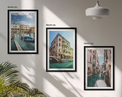 Composição de quadros moderna Arquitetura dos canais de Veneza