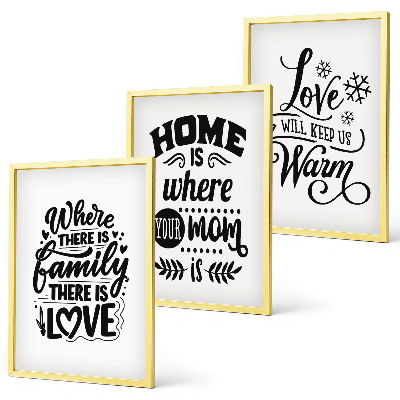 Composição de quadros moderna Família, amor, lar, aconchego