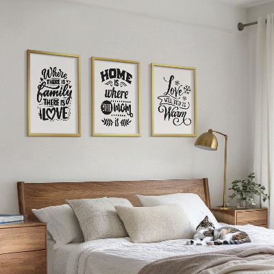 Composição de quadros moderna Família, amor, lar, aconchego