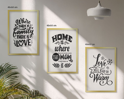 Composição de quadros moderna Família, amor, lar, aconchego