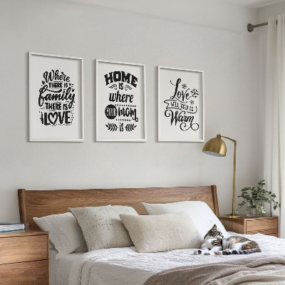 Composição de quadros moderna Família, amor, lar, aconchego