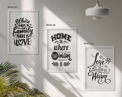 Composição de quadros moderna Família, amor, lar, aconchego