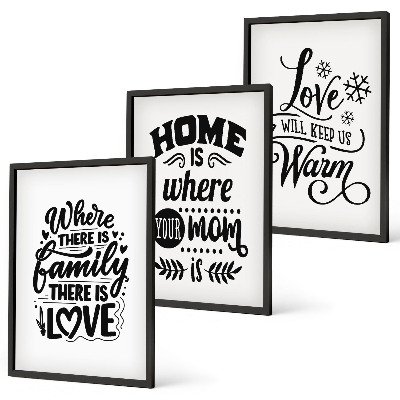 Composição de quadros moderna Família, amor, lar, aconchego