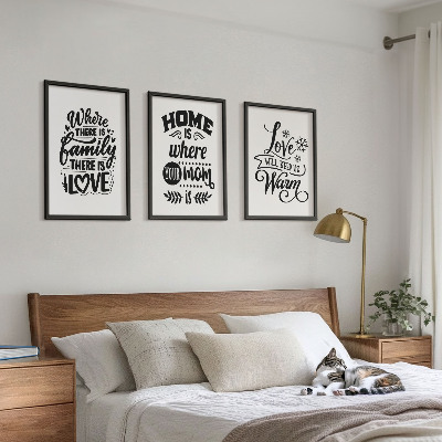 Composição de quadros moderna Família, amor, lar, aconchego