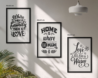 Composição de quadros moderna Família, amor, lar, aconchego