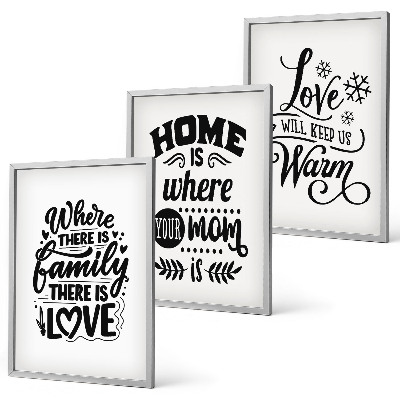 Composição de quadros moderna Família, amor, lar, aconchego