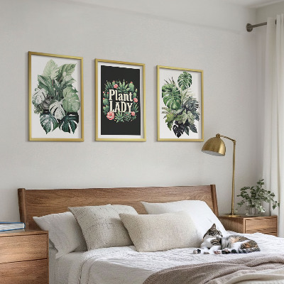 Composição de quadros moderna Plantas tropicais Senhora das Plantas