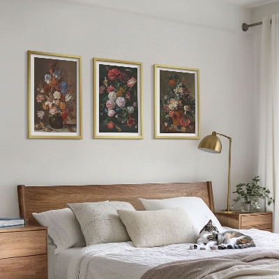 Composição de quadros moderna Arranjos de flores em vasos