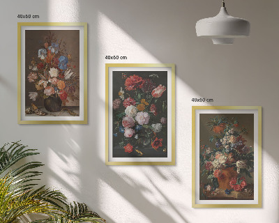 Composição de quadros moderna Arranjos de flores em vasos