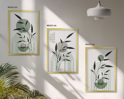 Composição de quadros moderna Composições de plantas boho