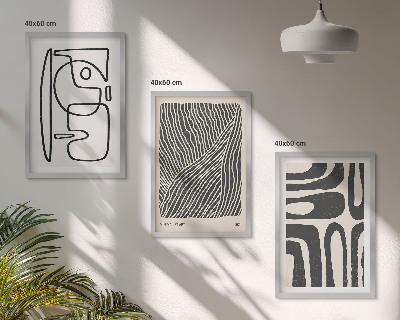 Composição de quadros moderna Padrões abstratos, linhas e texturas