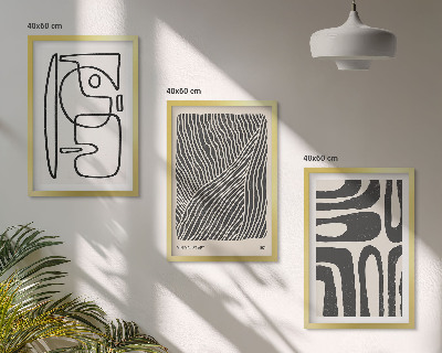 Composição de quadros moderna Padrões abstratos, linhas e texturas