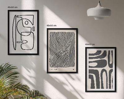 Composição de quadros moderna Padrões abstratos, linhas e texturas