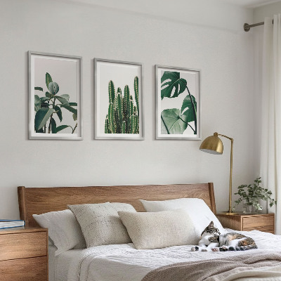 Composição de quadros moderna Plantas tropicais com estética peculiar