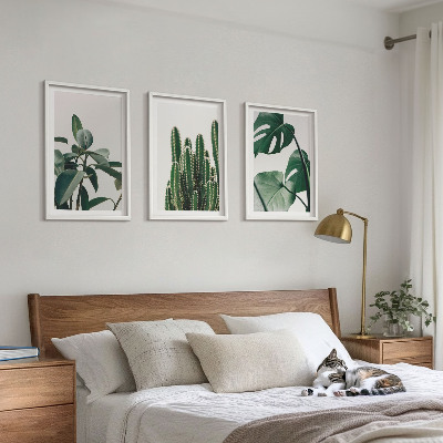 Composição de quadros moderna Plantas tropicais com estética peculiar