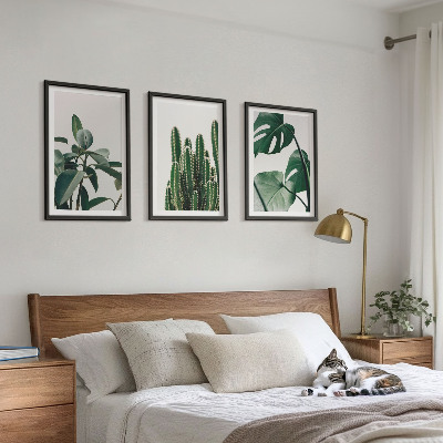 Composição de quadros moderna Plantas tropicais com estética peculiar
