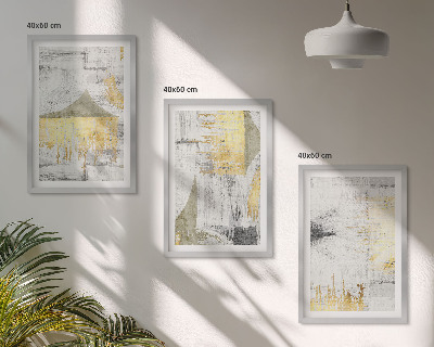 Conjunto de quadros para sala de estar Padrões abstratos de pintura moderna