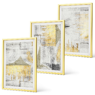 Conjunto de quadros para sala de estar Padrões abstratos de pintura moderna