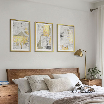 Conjunto de quadros para sala de estar Padrões abstratos de pintura moderna