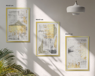 Conjunto de quadros para sala de estar Padrões abstratos de pintura moderna