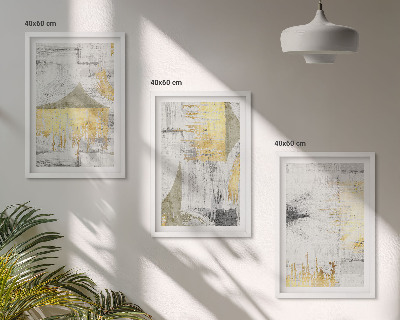 Conjunto de quadros para sala de estar Padrões abstratos de pintura moderna