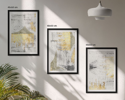 Conjunto de quadros para sala de estar Padrões abstratos de pintura moderna