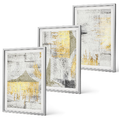 Conjunto de quadros para sala de estar Padrões abstratos de pintura moderna