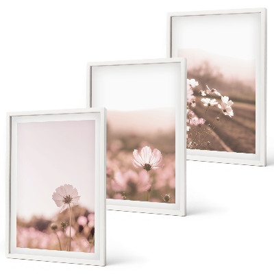 Composição de quadros moderna Prados de flores silvestres, paisagens de verão
