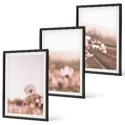 Composição de quadros moderna Prados de flores silvestres, paisagens de verão