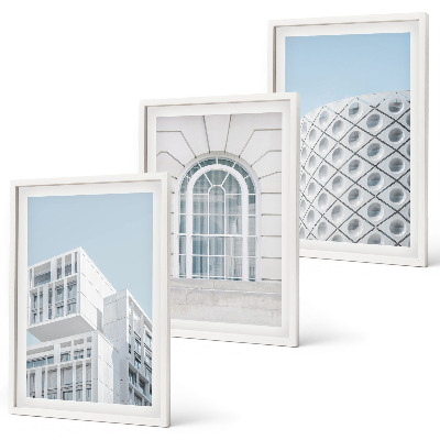 Conjunto de quadros para sala de estar geometria da arquitetura moderna