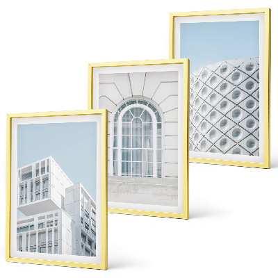 Conjunto de quadros para sala de estar geometria da arquitetura moderna